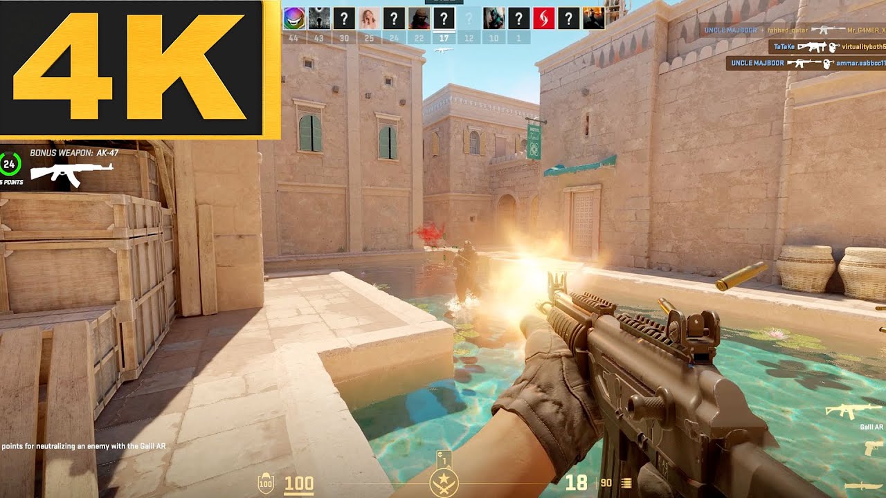Counter Strike 2 Gameplay 4K (No Commentary) "Team Death Match Mode ...