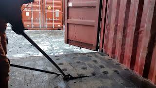 FIXED!!! FLOOR REPAIR ON SHIPPING CONTAINER!!