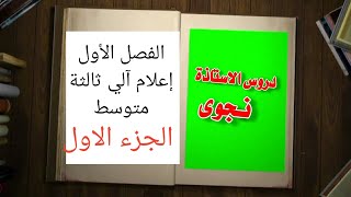 فروض و اختبارات الفصل الاول اعلام الي سنة ثالثة  متوسط الجزء الأول