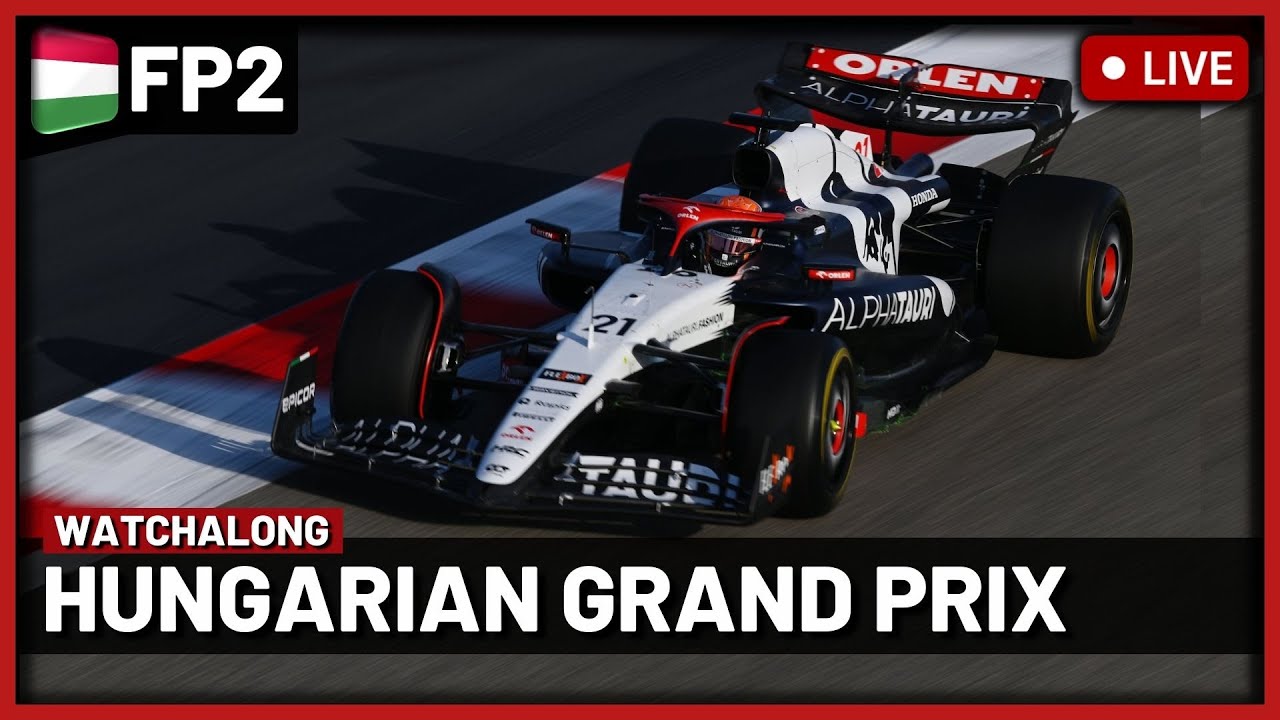 F1 Live - Hungarian GP Free Practice 2 Watchalong Live timings + Commentary