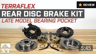 Jeep Wrangler Teraflex Rear Disc Brake Kit (1987-2006 YJ, TJ) Review -  YouTube