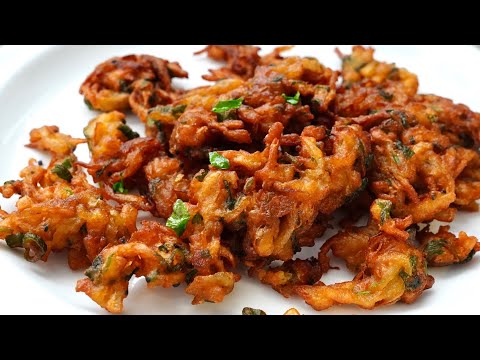 Onion pakoras, from the video