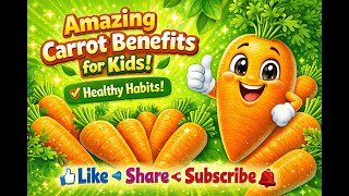 Amazing Benefits Of Carrot Fun Learning For Kids Healthy Food Cartoon