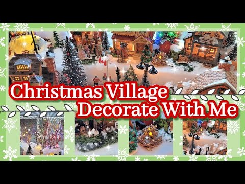 Lemax Christmas Village Ideas || Decorate with Me 2021 || DIY Christmas Village Accessories