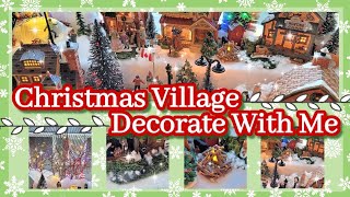 Lemax Christmas Village Ideas || Decorate with Me 2021 || DIY Christmas Village Accessories