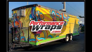 RETRO Food Truck Trailer Wrap