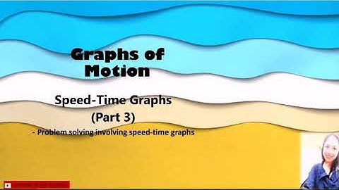 7.2 Speed-Time Graphs (Part 3) KSSM Form 4
