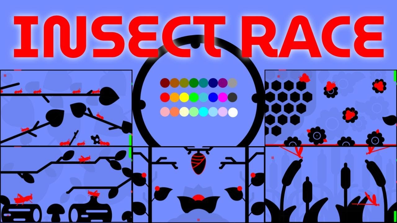Playable Insect Race 24 Marble Race EP. 65: Insect Race (by Algodoo) - YouTube