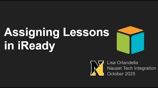 Assigning Lessons in iReady