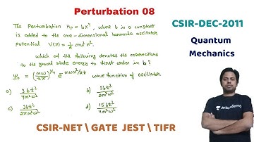 Perturbation Theory Question 08 |CSIR DEC 2011|POTENTIAL G
