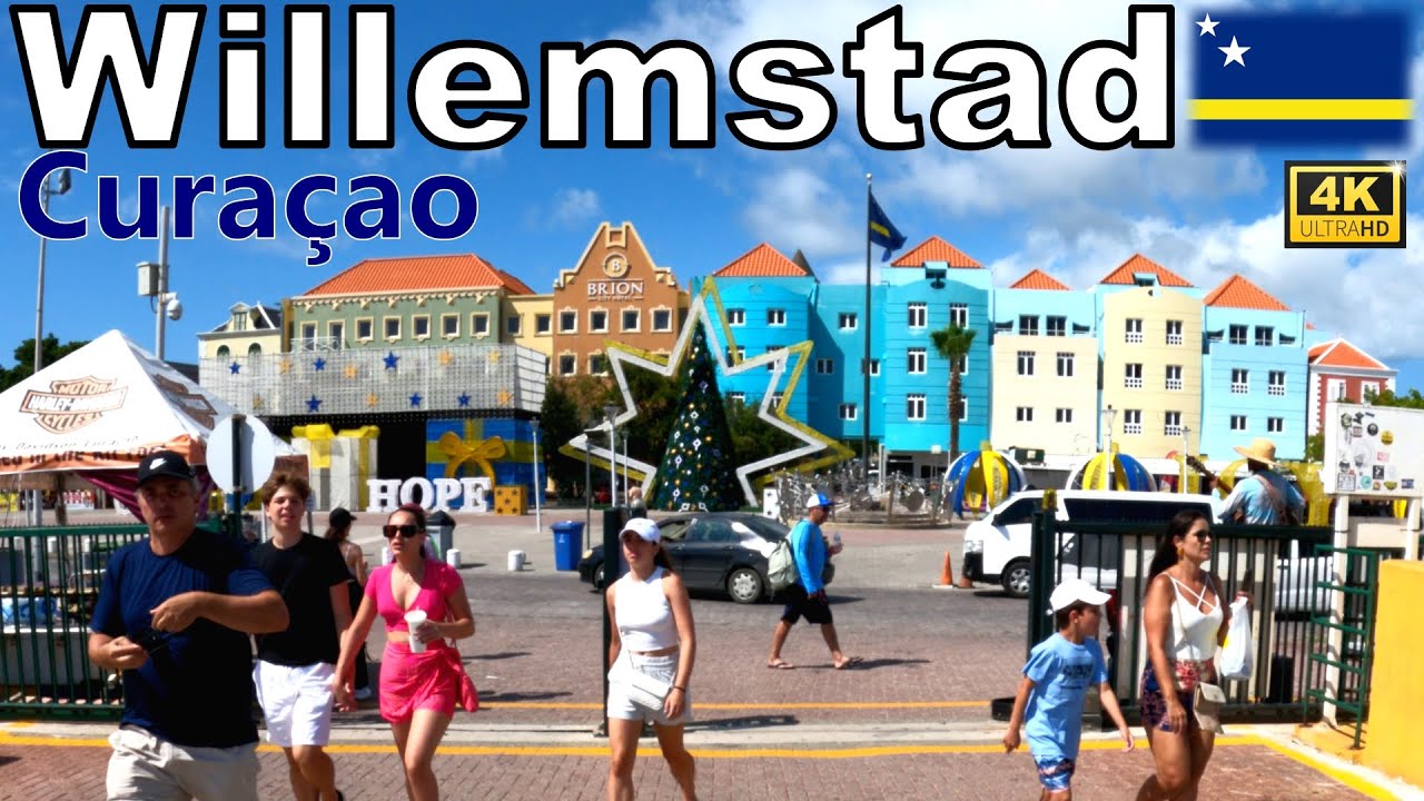 🇨🇼 Willemstad Curaçao Walking Tour [4K]