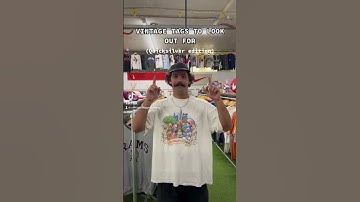 Thumbnail of Vintage quicksilver tags! #vintagestore #shorts #vintagetags #vintageclothing