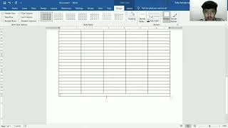 Cara membuat format jadwal perjalanan dinas di microsoft word