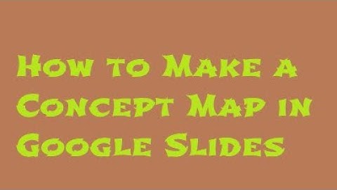How to do Concept Map for Rock Type on Google Slides