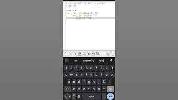 Printing downward half Pyramid python program | Pattern program #code #python #e3