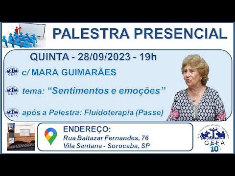 Assista: Palestra Presencial - c/ MARA GUIMARÃES (28/09/2023)