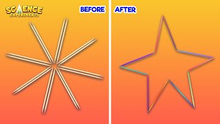 Celebrity Magic Toothpick Star | Tooth Sticks Star Easy Experiment | Awesome Trick with Toothpicks and Water Net Worth