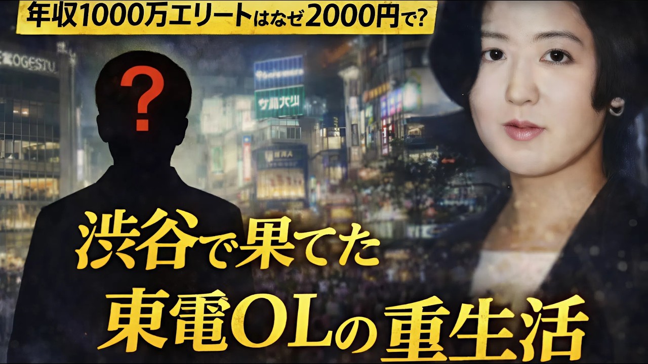 【未解決事件】年収1000万エリートはなぜ2000円で？渋谷で果てた東電OLの二重生活 #東電OL事件#渋谷事件#東京都#二重生活#社会の闇#衝撃の真相#日本事件【東京都渋谷区】