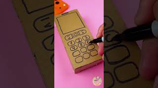 📱 Let’s Make A Cardboard Phone! ✂️✨ Fun & Easy DIY For Kids! 😍 #DIYForKids