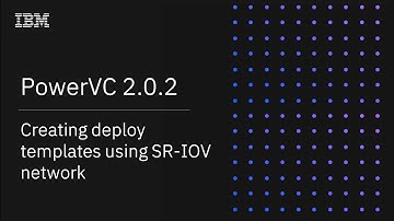Creating deploy templates using SR-IOV networks