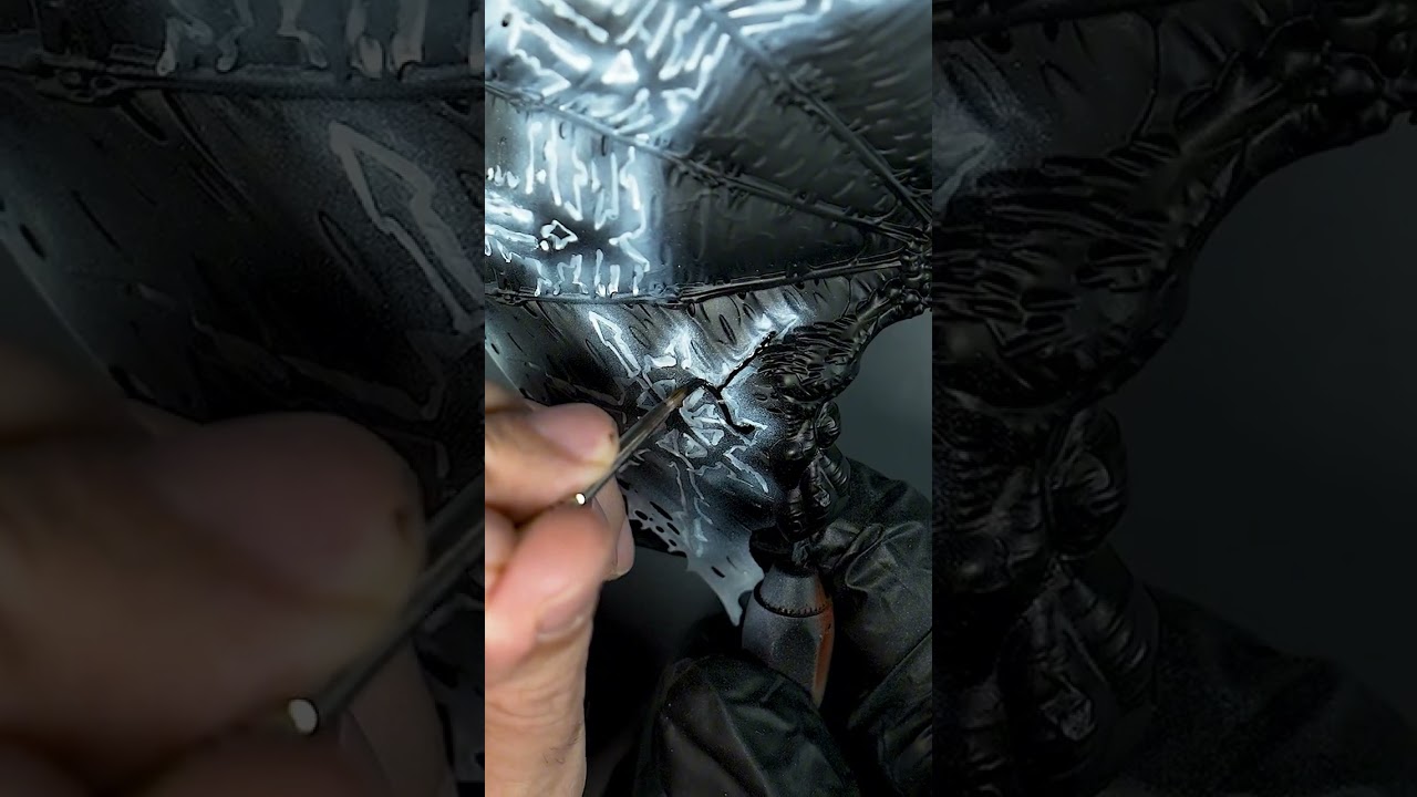 Bloodthirster wings painting process