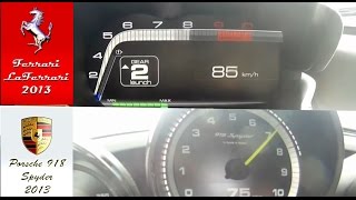 Ferrari LaFerrari vs. Porsche 918 Spyder 0-200 km/h 2016