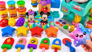 How to make Kinetic Sand Stars & Play-Doh Ice Cream Playset ASMR 🌈 Kinetic Sand ASMR screenshot 2