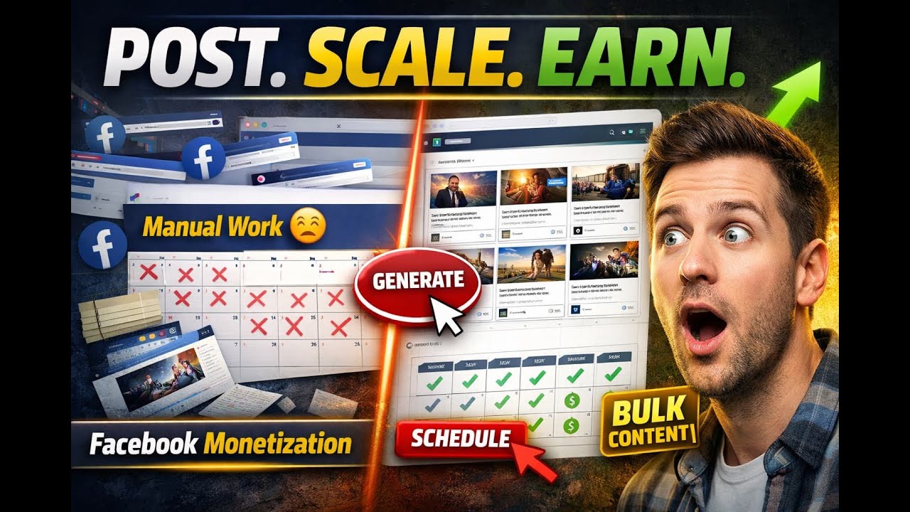 Facebook Content Monetization : Facebook Pages at Scale (My Exact Workflow)