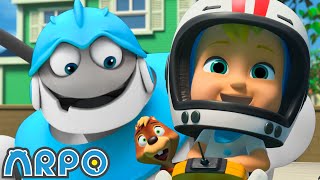 arpo and baby driver best of arpo funny robot cartoons for kids