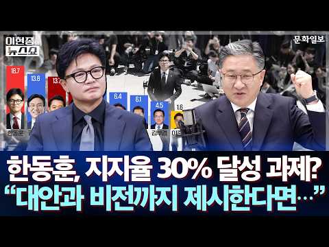 "대안과 비전까지 제시한다면···"｜이현종의 뉴스쇼 [<strong>문화일보</strong>]