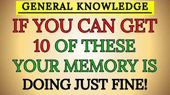 If You Can Score 10 for the First 30 Questions YOU ARE HIGHLY INTELLIGENT! General Knowledge Quiz!