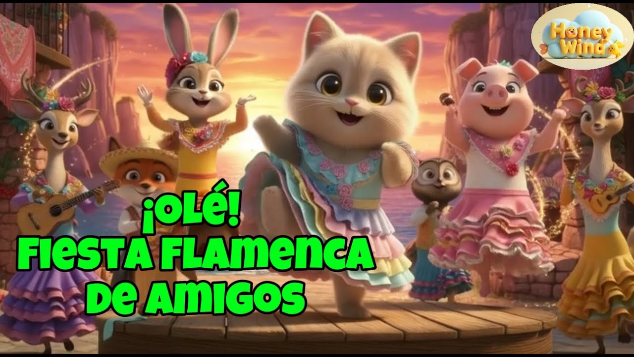 ¡Olé! Fiesta Flamenca de Amigos 🎉💃🎶 | Honey Wind Español