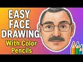 How to Draw Old Age Man Face | Easy Step by Step Drawing for Beginners, Elementary &amp; Intermediate 