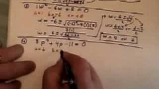Using the Discriminant in a Quadratic Equation