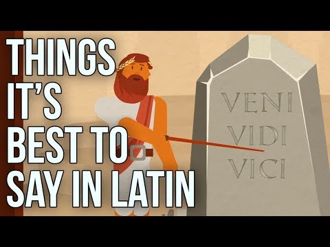 Things It’s Best to Say in Latin