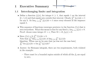 Math 23b.  Week 7, Video 1: Interchanging limits & integration, Cauchy definition review (20.1-20.1)