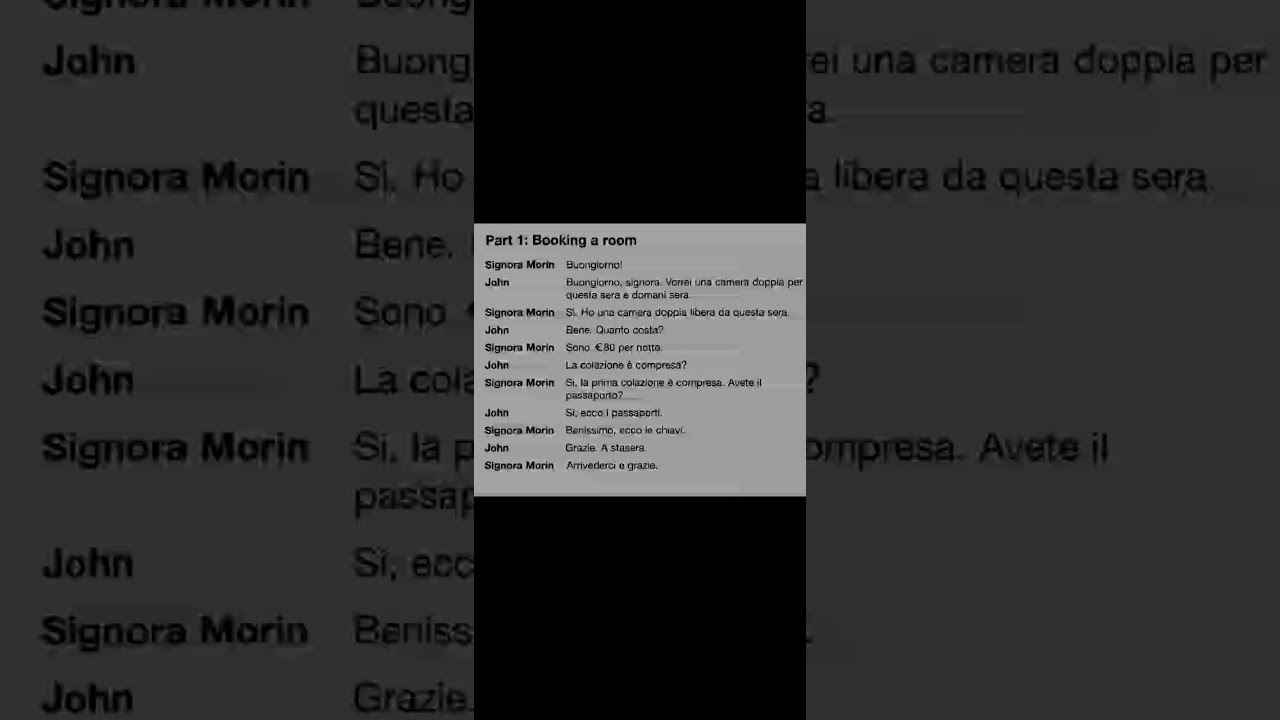 تعلم كيفية حجز غرفة في فندق بالإيطالية….piccolo dialogo YouTube تعلم كيفية حجز غرفة في فندق بالإيطالية….piccolo dialogo YouTube