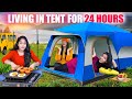 Living in one tent for 24 hours challenge   pullothi
