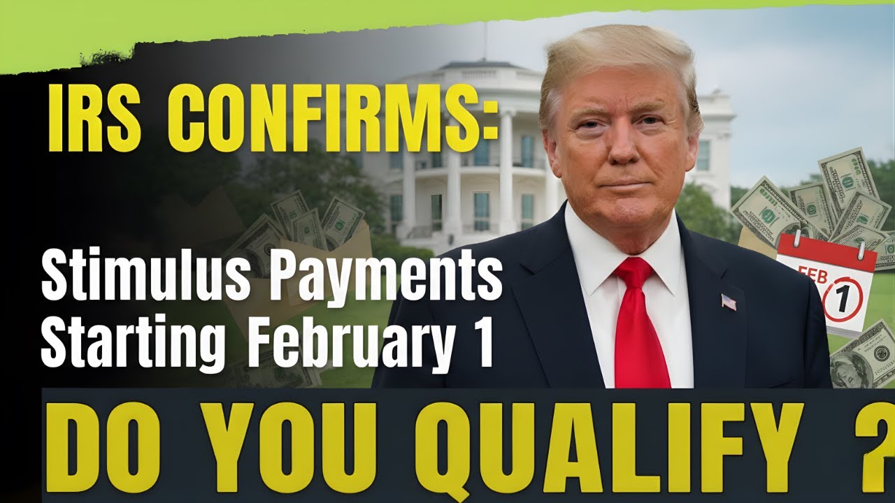 IRS CONFIRMS: Stimulus Payments Starting February 1 💰 Do You Qualify?