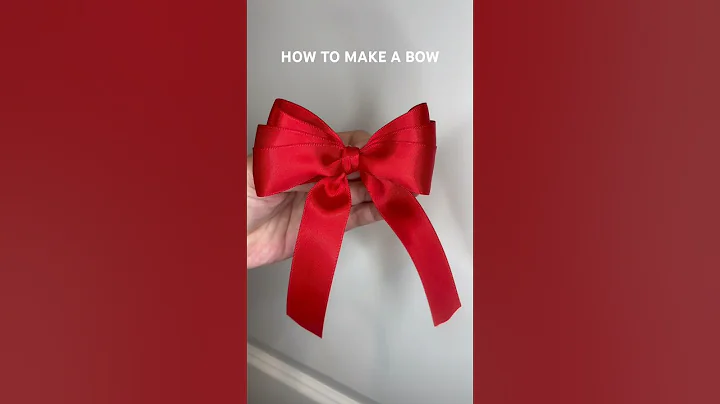 The simplest way to make a bow! 🎀 #howto #stepbystep #bow #tiktok