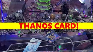 Marvel avengers coin pusher game get Thanos with card drop trick screenshot 5