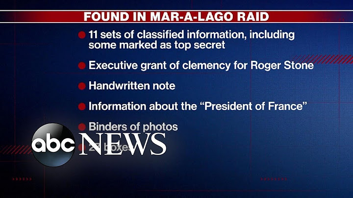FBI found classified docs from Trump’s Mar-a-Lago estate