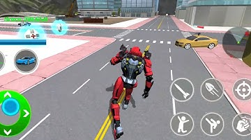 Dino Transform Car Robot Shooting Robot Games #03 - Android Robot Gameplay