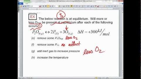 using Le Chateliers principle to predict shifts in equilibrium