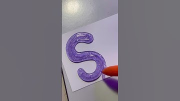 Glue Mixes That Turn Any Letter Into Neon Art 😍, #shorts , #calligraphy, #lettering