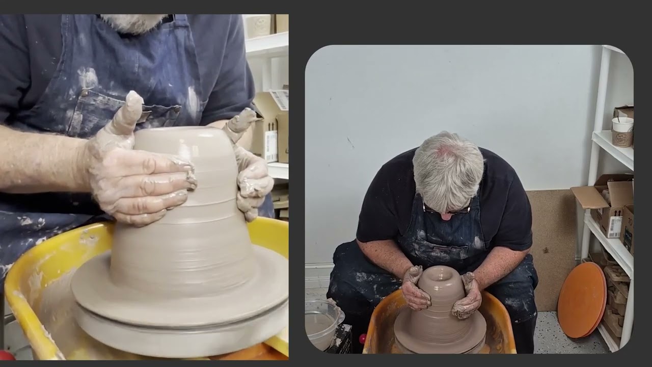 Throwing Large Pottery: How to Center and Pull 17 Pounds of Clay | Alan Keck, The Clay Whisperer