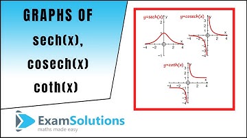 Graphs of sech x, cosech x and coth x | ExamSolutions
