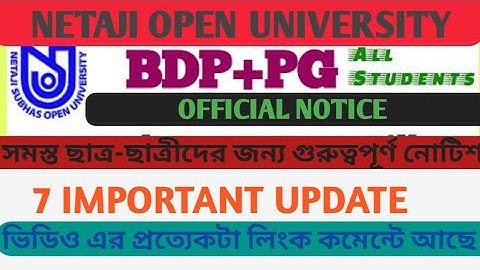 NSOU OFFICIAL NOTICEII Assignment 2021 II EXAM, RENEWAL, RESULT II  II  BIG BREAKING UPDATE NSOU