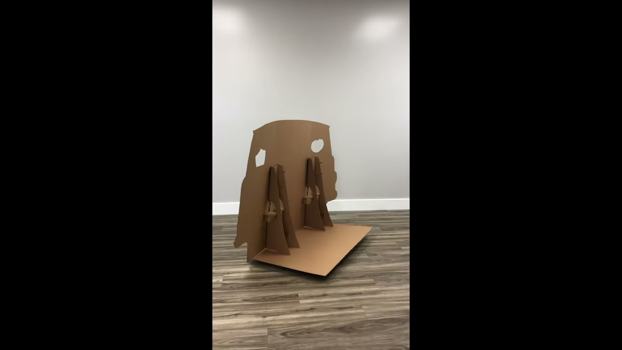 Colorful Bus Cardboard Stand-In