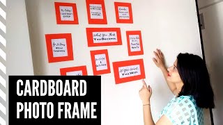How to | DIY Cardboard Photo Frame making at home | DIY | Happy Kona4u screenshot 3